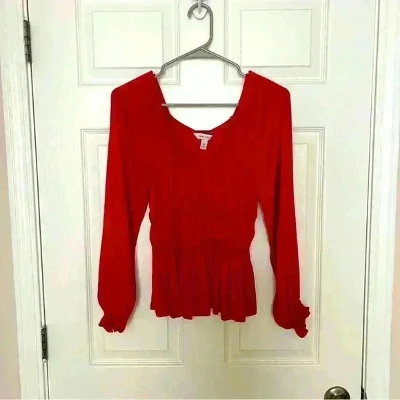 Nine West Tops - Nine West Long Sleeve Peplum Top